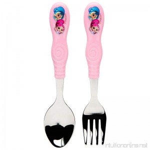 Zak Designs Easy Grip Children's Spoon and Fork Flatware Shimmer and Shine - B07D2YNRYL